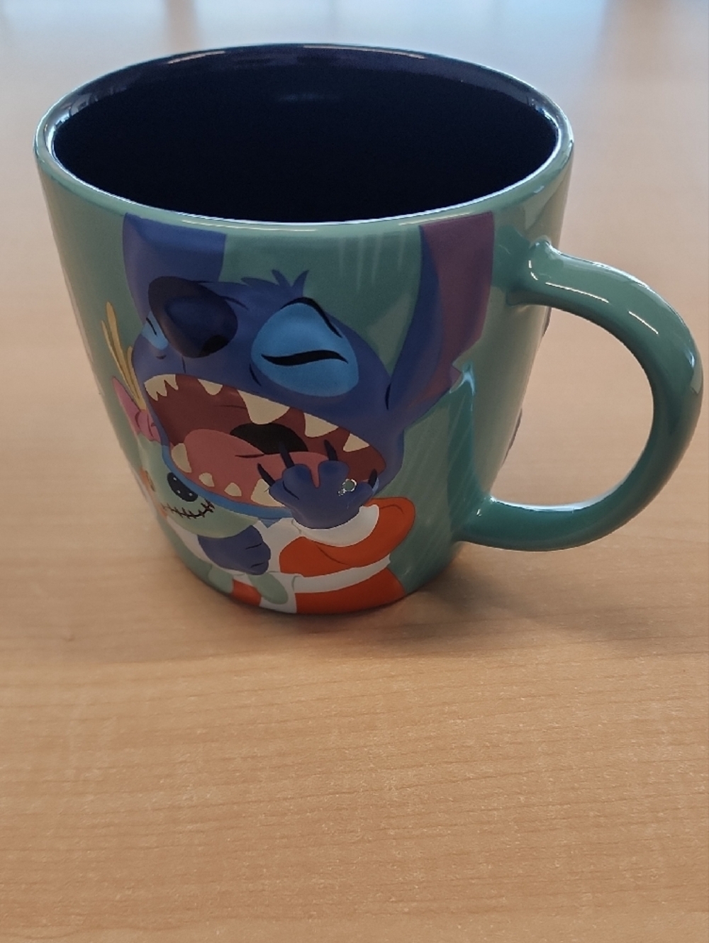 3D Disney Lilo & Stitch Aqua and Black Stitch Character Coffee Mug